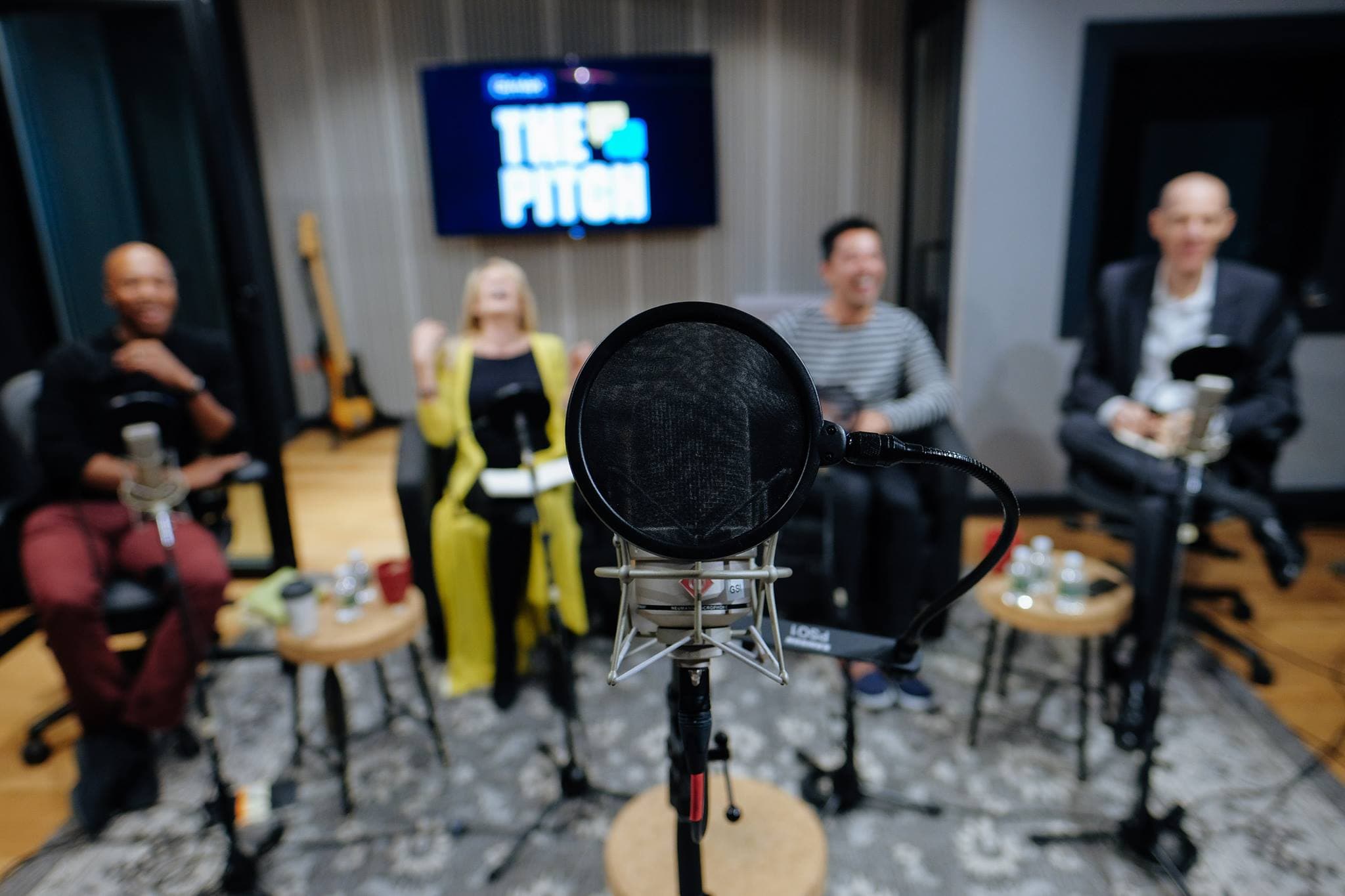 Founders pitching live investors at The Pitch